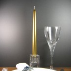 Bolsius Candles - Premium 24.5cm Gold Dinner Taper Candles